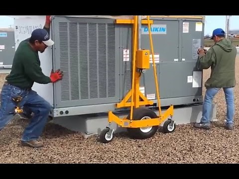 How to Move A/C Units on Rooftops with Pro-Lift - Save Money on Large Crane and Helicopter Rentals