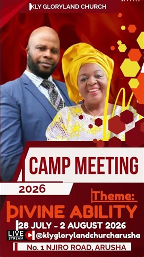 Get ready for Camp Meeting 2026! (28 July - 2nd August)
