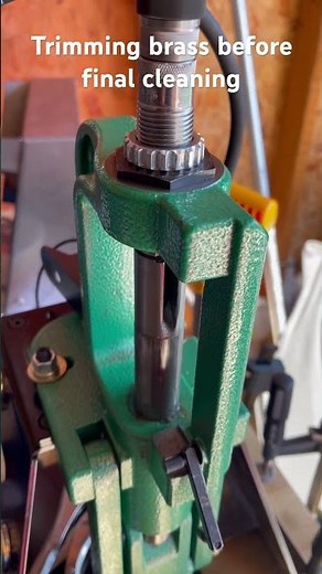 Trimming using an impact driver and a Lee Quick Trim die.
