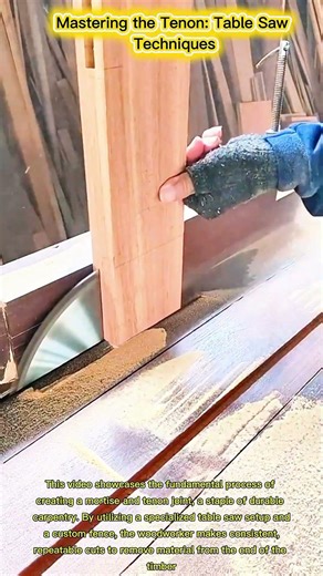 Mastering the Tenon: Table Saw Techniques