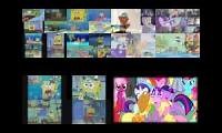 Mix of 4 videos from youtube : SpongeBob (SBSP) vs My Little Pony (MLP) Sparta Remix Twentysixparison