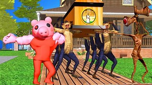 Scary Teacher 3D Ice Scream 4 vs Piggy troll Siren Head vs Granny - Animals Coffin Dance Compilation | ScaryTeacher3D
