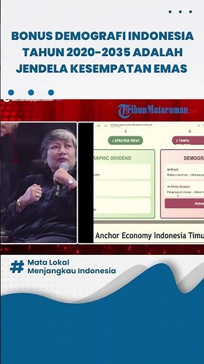 Bonus Demografi Indonesia Tahun 2020-2035 Adalah Jendela Kesempatan Emas