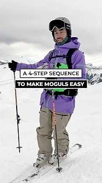 How to Ski Moguls in 4 Simple Steps #ski #skitips #skischool #mogulskiing