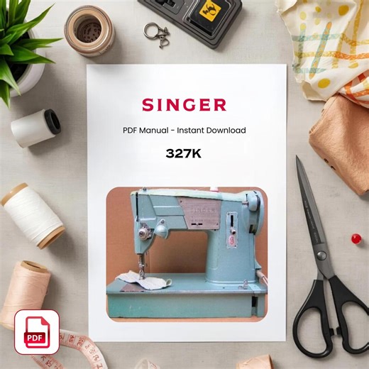 Singer 327k Sewing Machine Manual – Vintage User Guide (PDF Download) - Etsy UK