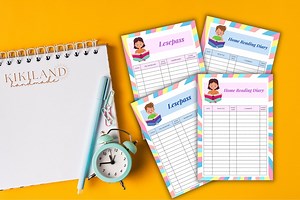 Reading Log for Tracking Reading Activities for Your Children Home Reading Diary for Kids Lesepass Für Kinder - Etsy UK