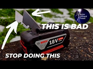 Bosch 18v Battery Low Voltage Repair