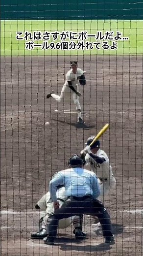 バット届かないよ… #高校野球 #センバツ #神村学園 #作新学院