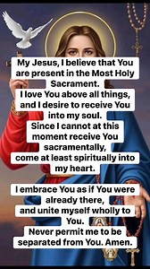 14K views · 916 reactions | Did you know that the Spiritual Communion...