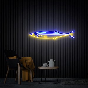 Fish Neon Sign Saury Decor Led Sea Art Light Sign Custom Fish Neon Sign Kitchen Decor Seafood Restaurant Wall Decor Home Dinning Room Decor - Etsy