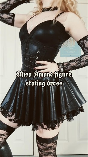 Misa Amane figure skating dress I made! #misaamane #deathnote #figureskater #deathnotecosplay