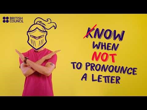 How to know when a letter is silent in English – a Mini English Lesson