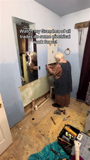 Grandma's Electrical DIY: Watch Her Transform Our Space