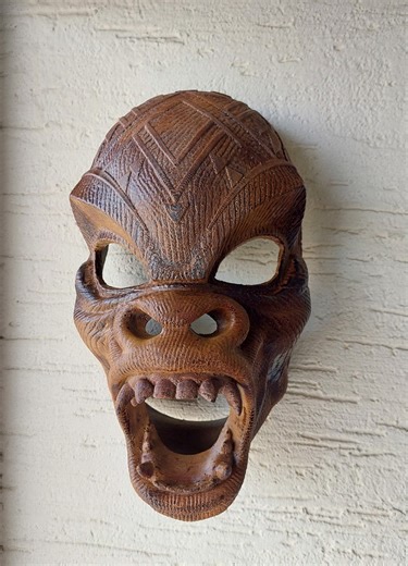 Halloween Special Hand-painted M'baku Mask: Black Panther Wakanda Tribute, Cosplay Helmet - Etsy