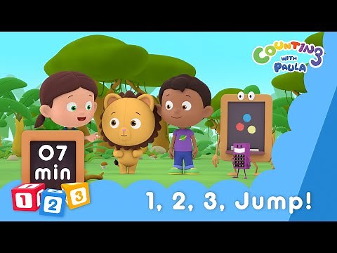 1, 2, 3, Jump! - Counting with Paula | Locomotor Skills | Educational | For Kids