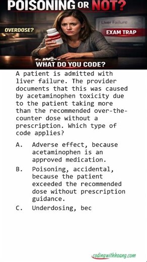 Acetaminophen Overdose What Do You Code?