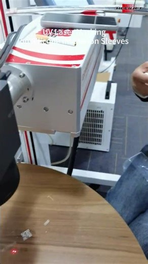 Precision UV Laser Marking on Silicone Insulation Sleeves! 🎯 #Shorts