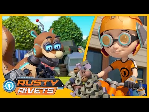 Rusty vs the Robo Squirrel and MORE | Rusty Rivets Episodes | Cartoons for Kids