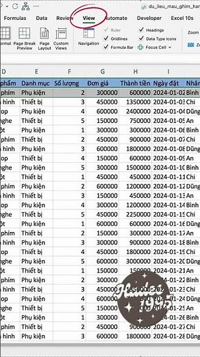 Cách ghim tiêu đề trong Excel #fyp #xuhuong #tinhocvanphong #windows #excel