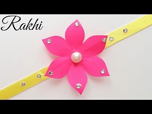 😍 Paper Rakhi 😍 Beautiful Rakhi Making For Competition • How to make rakhi at home • rakhi idea 2022