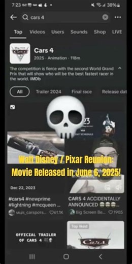 Walt Disney Pixar Reunion: Announcing Releasing Cars 4 in (2025)