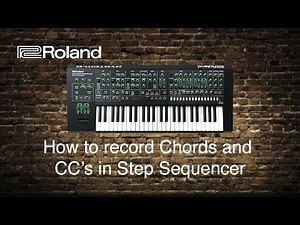 Roland System-8 - How to record Chords and CC's in Step Sequencer