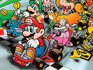 Walkthrough Super Mario Kart . BrightestGames.com