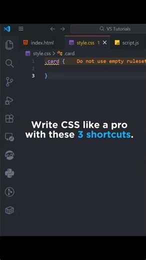 Write CSS Like a Pro — 3 VS Code Shortcuts Every Frontend Dev Should Know