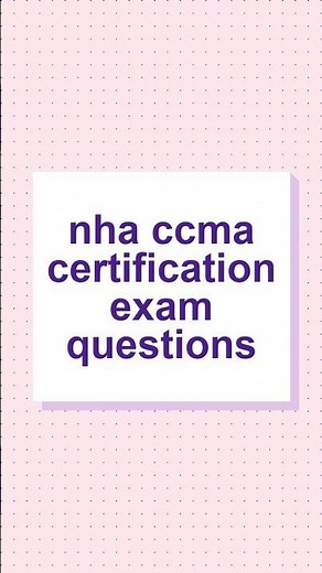 NHA CCMA Exam Prep: Ultimate Practice Questions & Answers #medicalstudent #studytips