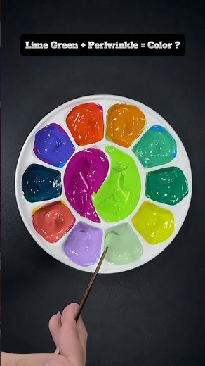 ❤️‍🔥Magenta VS Lime Green | Making 10 Colors With Only Primary Colors #colornood #shots