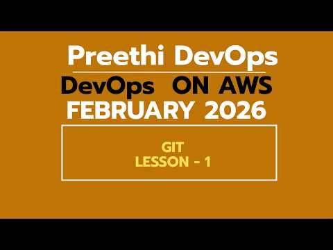 DAY 1 FEBRUARY 2026 DEVOPS Batch DEMO VIDEO | GIT -1