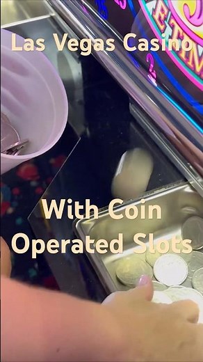 Experience the old Las Vegas days with these coin Slots! #lasvegascasinos #lasvegastrip #slotsoffun