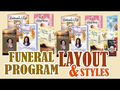 Funeral Program Layout and Styles