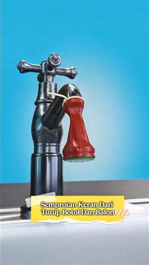 DIY Faucet Sprayer from a Bottle Cap and Balloon #creative #knowledge #educationalanimation #diy ...