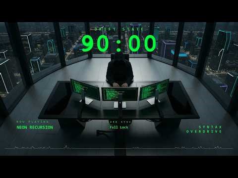 #002 CYBERPUNK DROP FOCUS ⚡ Aggressive Programming Music | Deep Work, Coding, Hacker Mode (90 MIN)