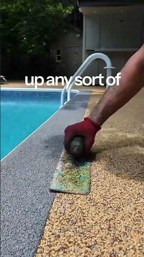 This trick is the BEST way to cover old or damaged concrete and make your patio look new again!