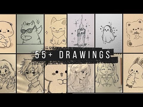 55+ Cute drawing ideas | mini easy drawing for beginners