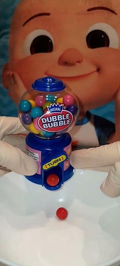 The Best mini Double Bubble Gumball Machine Candy Dispenser 🍬🍭🌈 #asmr​ #satisfying​ #amazing​