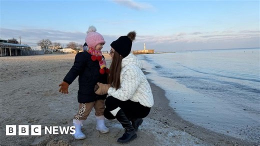 Under fire from the sea, Ukrainian families in Odesa try to escape Russian barrage