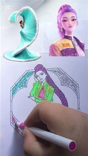 My Rumi #ArtWork #shorts #kpopart #coloringfun