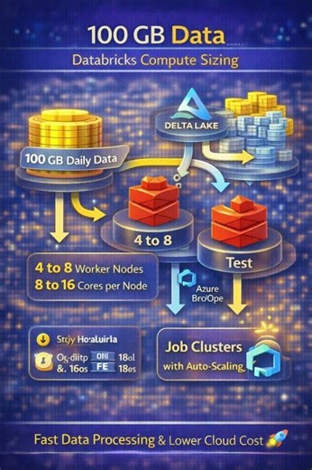 100 GB Data – Databricks Compute Sizing