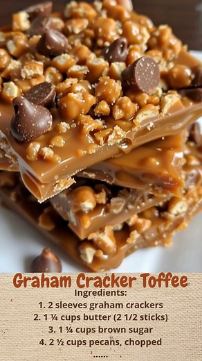 1M views · 1.7K reactions | Graham Cracker Toffee | Cakecrafted Recipes | Facebook