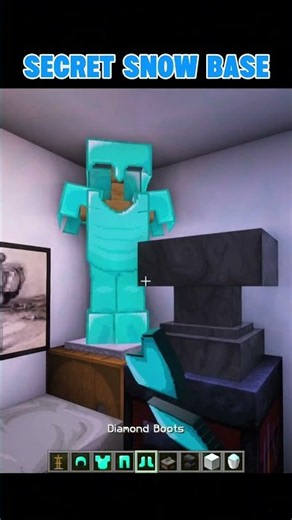 Minecraft Secret Snow Base #tutorial