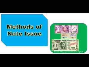 method of note issue new