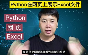 Python在网页上展示Excel文件
