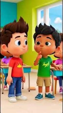 Touch Your Body Parts - Task in Class #cartoon #class #learning