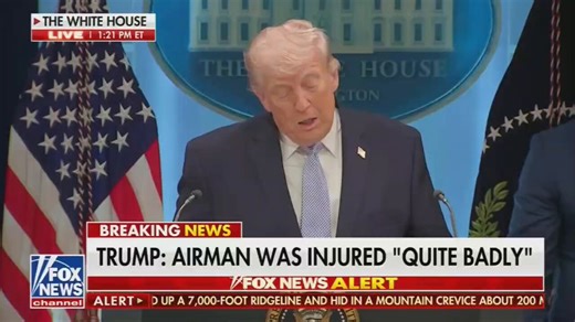 🚨 BREAKING: President Trump announces the admin is going HARD after whoever LEAKED the fact only ONE airman was saved"When they did that, all of a sudden, the entire country of Iran, knew that there was a pilot that was somewhere on land that was FIGHTING FOR HIS LIFE."It became a MUCH more difficult operation. Because a leaker leaked that we have one. We've rescued one. But there's another one out there that we're trying to get.""We HAVE to find the leaker. We're GOING to find out. It's nation