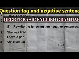 BA/,B.Com/,B.Sc 3sem Basic English grammar topic