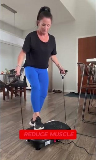 AXV Vibration Plate Exercise Machine – Full Body Fitness Platform with Resistance Bands,