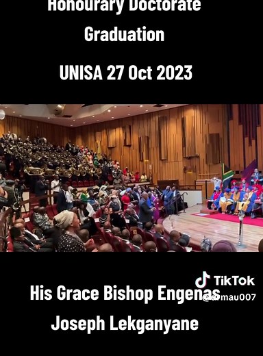 Honourary Doctorate Graduation of Bishop Engenas Joseph Lekganyane at UNISA